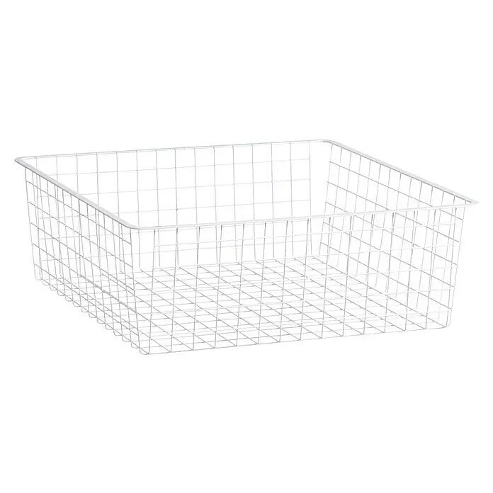 Elfa Classic by Elfa Drahtkorb für Auszug - L x B x H: 40 x 60 x 18 cm, Weiß - Weißer Drahtkorb zur Aufbewahrung.