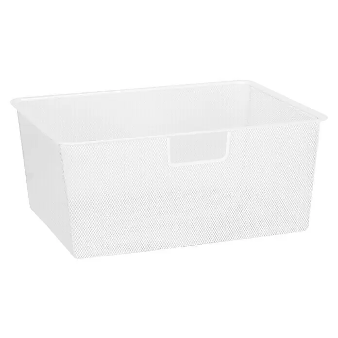 Elfa Classic by Elfa Gitterkorb für Auszug - L x B x H: 30 x 45 x 18 cm, Weiß - Weißer rechteckiger Drahtgitterkorb mit integrierten Griffen.