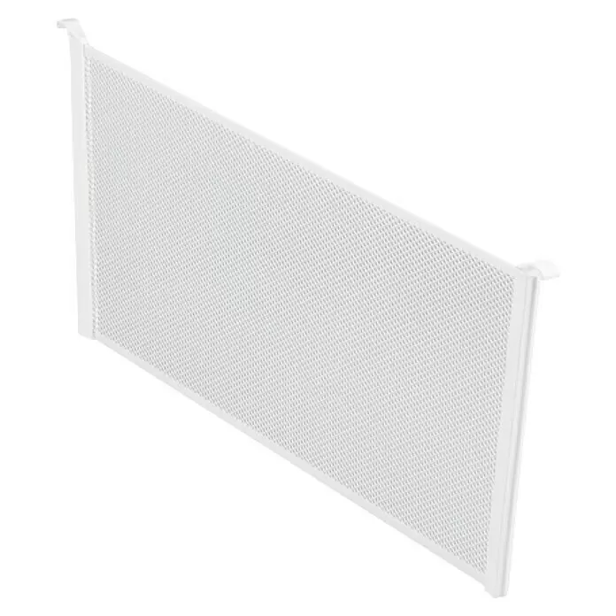 Elfa Classic by Elfa Fachteiler Gitterkorb multi - Höhe: 18 cm, Weiß - Weißes rechteckiges perforiertes Element zur Treppenschutzgitter-Erweiterung.