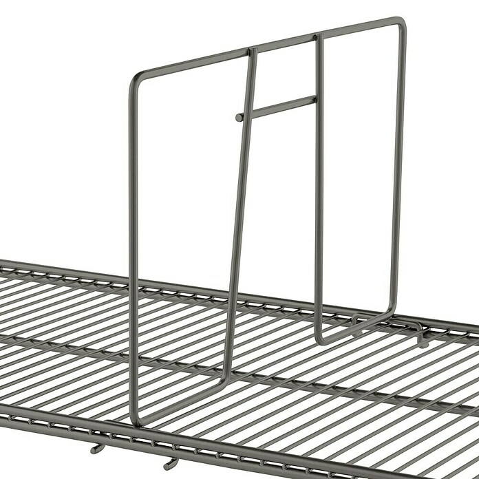 Elfa Classic by Elfa Regal Trenner (L x B x H: 41,1 x 4,4 x 20 cm, Farbe: Grau) | BAUHAUS