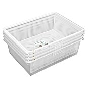 Elfa Classic by Elfa Gitterkorb Set mit Auszug (L x B x H: 40 x 60 x 18 cm, Weiß, 4 Stk.) | BAUHAUS