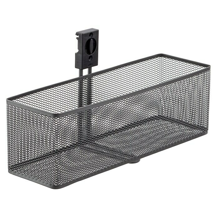 Elfa Garage+ by Elfa Gitterkorb (L x B x H: 14,6 x 43,5 x 23,8 cm, Matt grau, Passend für: Regalsystem Garage+ by Elfa) | BAUHAUS