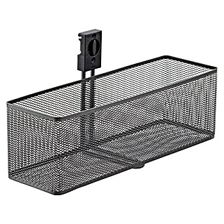 Elfa Garage+ by Elfa Gitterkorb (L x B x H: 14,6 x 43,5 x 23,8 cm, Matt grau, Passend für: Regalsystem Garage+ by Elfa)