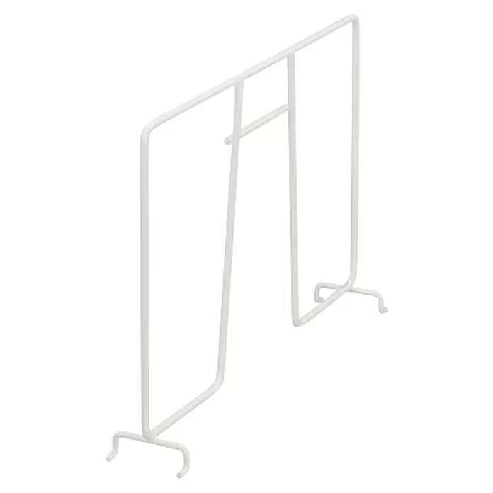 Elfa Classic by Elfa Regal - L x B x H: 31,1 x 5,4 x 20 cm, Farbe: Weiß - Weißer Metall-Regalteiler aus Draht zur Regalorganisation.