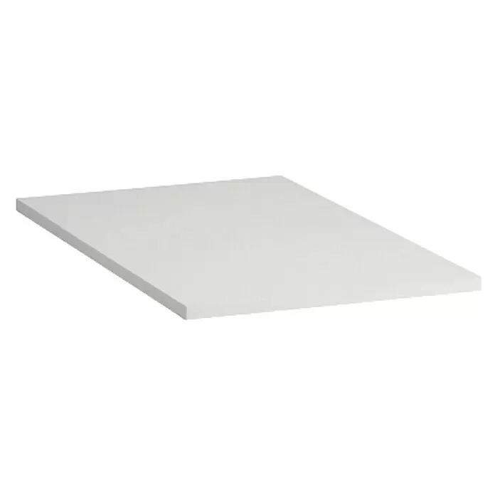 Elfa Classic by Elfa Regalboden für Korbregalsystem - L x B x H: 55 x 35 x 1,6 cm, Weiß - Weißes rechteckiges Paneel, schräge Ansicht zeigt ebene Fläche und Kante.