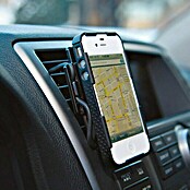 Soporte para teléfono móvil para coche y sobremesa (Negro)
