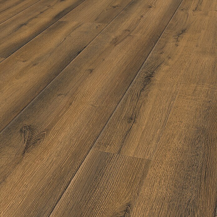 Krono Original Laminatmuster Organic Veneer Parquet Oak Roast (297 x 244 x 8,5 mm, Landhausdiele, Oak Roast) | BAUHAUS