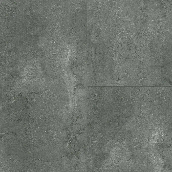 Vinylboden Rigid Fliese XL - Grey Concrete, Fliese, 1.220 x 610 x 7,5 mm - Graue Bodenfliesen mit dezenter Textur. Perfekt für moderne Räume, langlebig & stilvoll, ideal für Küche oder Bad.