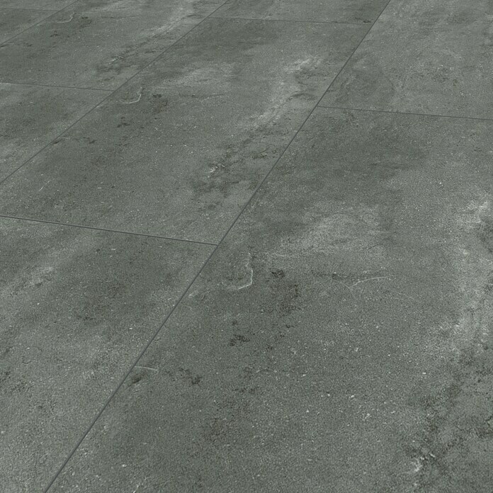 Vinylboden Rigid Fliese XL Grey Concrete (1.220 x 610 x 7,5 mm, Fliese) | BAUHAUS