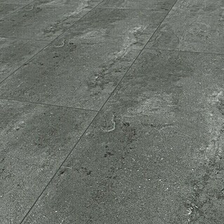 Vinylboden Rigid Fliese XL Grey Concrete (1.220 x 610 x 7,5 mm, Fliesenoptik)