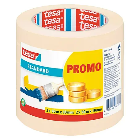 Tesa  Pack cintas de enmascarar Standard Promo