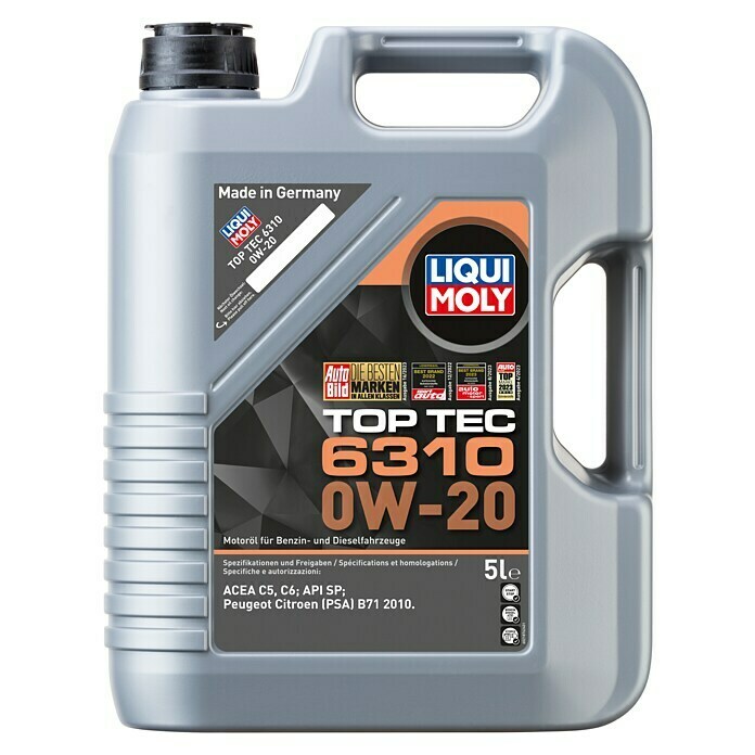 Liqui Moly Motoröl Top Tec 6310 0W-20 (0W-20, C5, 5 l) | BAUHAUS