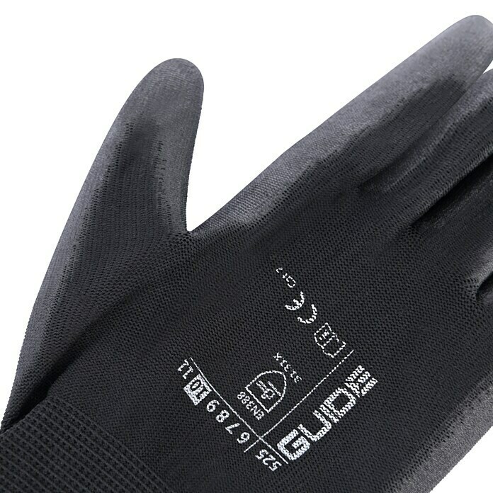 Guide Radne rukavice 525 (Konfekcijska veličina: 9, Crna)