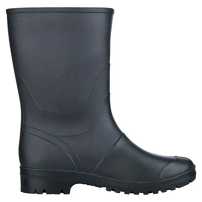 Sicherheitsstiefel - Schuhgröße: 41, Wadenhoch - Robuster, schwarzer Gummistiefel für jedes Wetter. Ideal für Gartenarbeit und Outdoor-Aktivitäten.