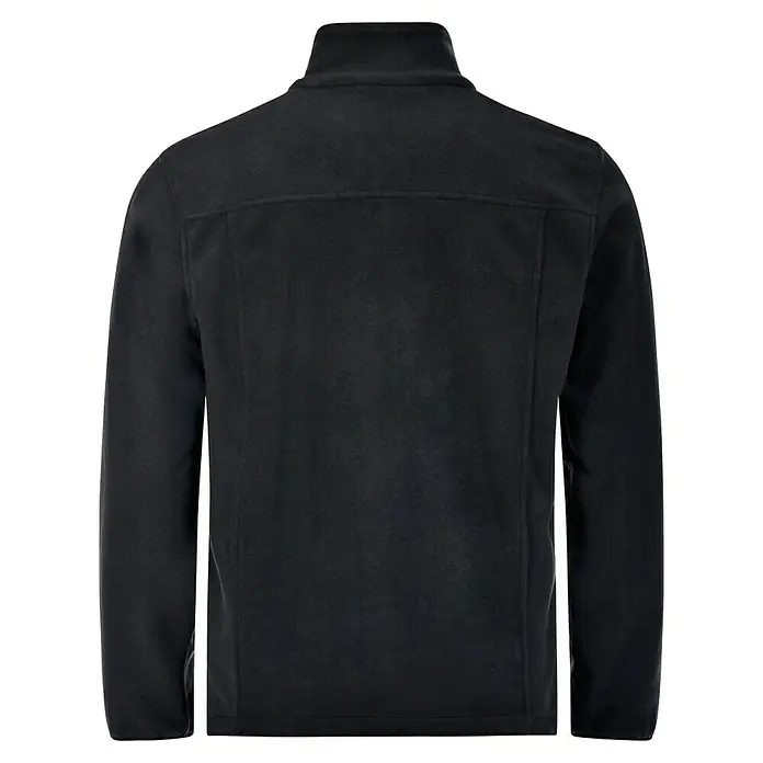 L.Brador Fleecejacke 687 P - Schwarz, 100 % Polyester, L - Schwarze Fleecejacke mit Stehkragen und durchgehendem Reißverschluss. Ideal für Outdoor-Aktivitäten und Freizeit.