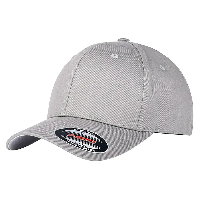 Flexfit Baseballkappe - Grau, XS - Graue Flexfit-Kappe für einen sportlichen Look. Bequeme Passform, ideal für Freizeit und Sport.