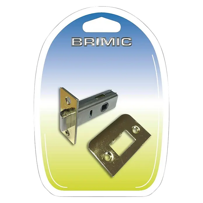 Micel Brimic Resbalón 901190 - Izquierda/Derecha - Juego de pestillo para puerta Brimic, incluye pestillo de mortaja y placa de cerradero. Ideal para puertas interiores, ofrece durabilidad.