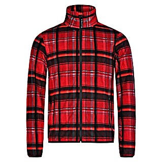 Fleecejacke (Rot/Schwarz, S)