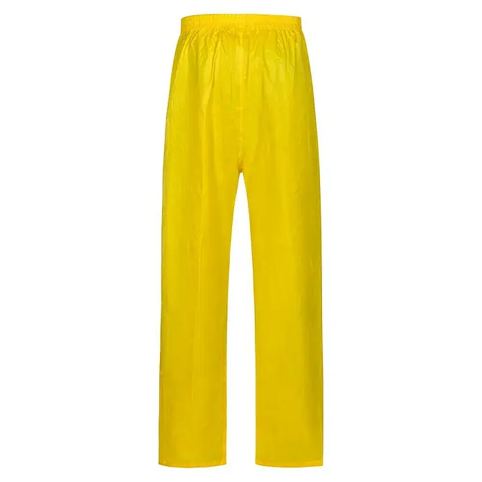 Regenbekleidung - XXL, Gelb - Gelbe Regenhose aus leichtem, wasserabweisendem Material mit elastischem Bund für optimalen Schutz bei nassem Wetter.