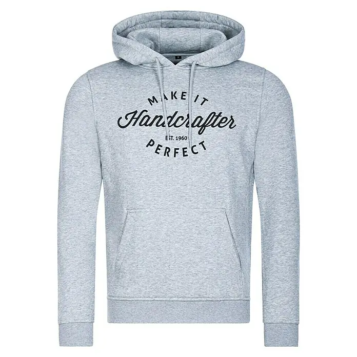 Kapuzenpullover Handcrafter - Grau, Größe: XXXL - Grauer Kapuzenpullover mit „Make it Handcrafter Perfect Est. 1960“-Aufdruck, lässig und bequem. Ideal für den Alltag.
