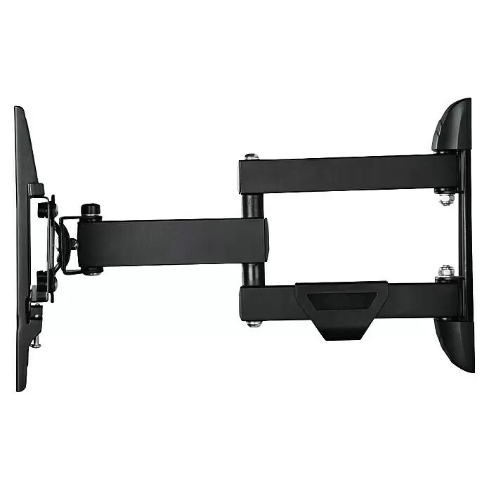 Hama TV-Wandhalterung schwenkbar - Passend für: Bildschirmdiagonale 19 - 48″, 48 - 122 cm, Belastbarkeit: 25 kg, Wandabstand: 7,9 cm - 38,8 cm - Schwarze schwenkbare TV-Wandhalterung mit Auslegerarmen.