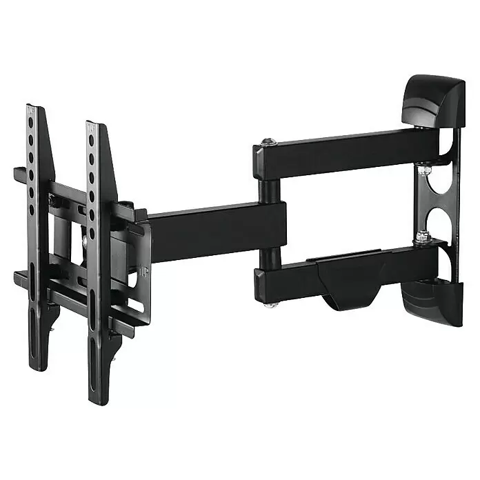 Hama TV-Wandhalterung schwenkbar - Passend für: Bildschirmdiagonale 19 - 48″, 48 - 122 cm, Belastbarkeit: 25 kg, Wandabstand: 7,9 cm - 38,8 cm - Schwarze schwenkbare TV-Wandhalterung aus Metall für flexible Bildschirmpositionierung.
