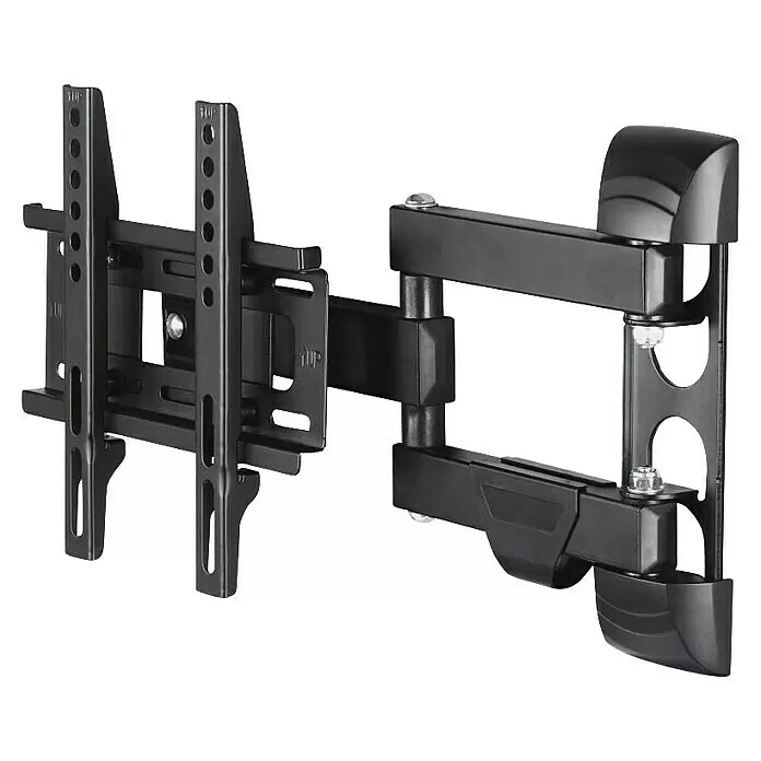 Hama TV-Wandhalterung schwenkbar - Passend für: Bildschirmdiagonale 19 - 48″, 48 - 122 cm, Belastbarkeit: 25 kg, Wandabstand: 7,9 cm - 38,8 cm - Schwarze, schwenkbare TV-Wandhalterung aus Metall mit verstellbaren Armen und VESA-Platte.