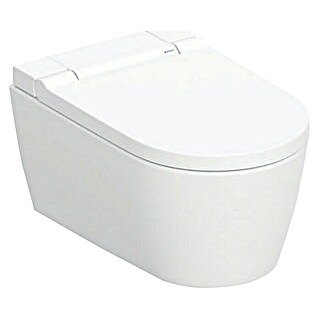 Geberit Wand-Dusch-WC-Set AquaClean Sela (Spülrandlos, Mit schmutzabweisender Glasur, Spülform: Tief, WC Abgang: Waagerecht, Weiß)