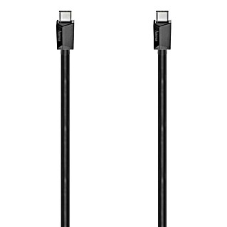 Hama USB-Kabel (1,5 m, USB C-Stecker, Schwarz)