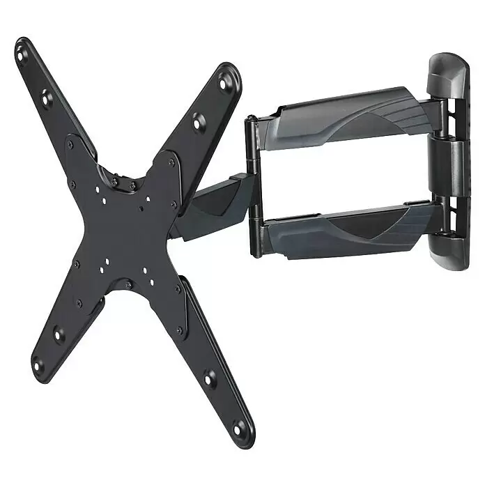 Hama TV-Wandhalterung schwenkbar - Passend für: Bildschirmdiagonale 32 - 65″, 81 - 165 cm, Belastbarkeit: 35 kg, Wandabstand: 5,8 cm - 52,1 cm - Schwarze TV-Wandhalterung mit Schwenkarm und VESA-Platte.