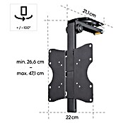 Hama TV-Deckenhalterung schwenkbar & höhenverstellbar (Passend für: Bildschirmdiagonale 19 - 46″, Belastbarkeit: 20 kg) | BAUHAUS