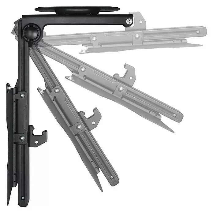 Hama TV-Deckenhalterung schwenkbar & höhenverstellbar - Passend für: Bildschirmdiagonale 19 - 46″, 48 - 117 cm, Belastbarkeit: 20 kg - Schwarze verstellbare TV/Monitor-Wandhalterung mit Gelenkarm.