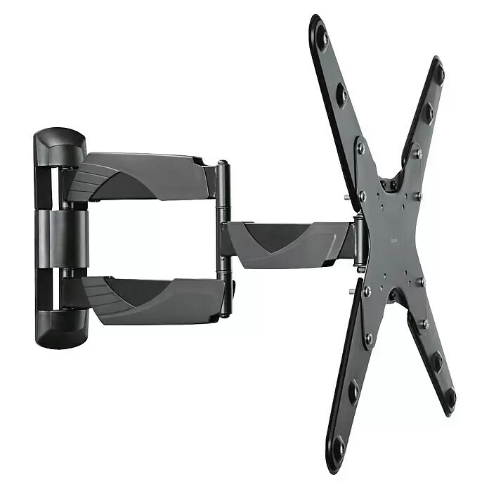 Hama TV-Wandhalterung schwenkbar - Passend für: Bildschirmdiagonale 32 - 65″, 81 - 165 cm, Belastbarkeit: 35 kg, Wandabstand: 5,8 cm - 52,1 cm - Dunkelgraue, voll bewegliche TV-Wandhalterung mit Schwenkarm und VESA-Platte.