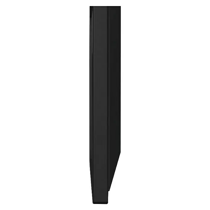 Hama TV-Wandhalterung schwenkbar - Passend für: Bildschirmdiagonale 32 - 65″, 81 - 165 cm, Belastbarkeit: 30 kg, Wandabstand: 2,5 cm - 41 cm - Schwarzes, rechteckiges Profil, möglicherweise für einen Tür- oder Fensterrahmen.