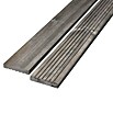 Terrassendiele Kiefer teilgeriffelt (Kiefer, 2 000 x 145 x 28 mm, Grau) | BAUHAUS