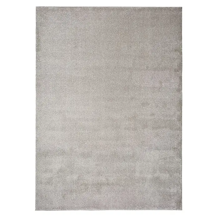 Alfombra de pelo corto Montana - Plata, 120 x 60 cm, 100% Polipropileno - Una alfombra gris rectangular con una textura sutil, ideal para espacios de vida modernos y que complementa esquemas decorativos minimalistas.