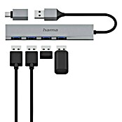 Hama USB-Hub 4 Ports, USB-3.2 Gen 1 (USB A-Stecker, USB C-Stecker, Bis zu 5 Gbit/s) | BAUHAUS