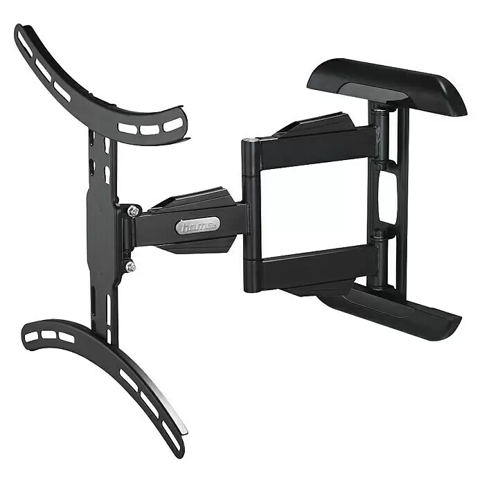 Hama TV-Wandhalterung schwenkbar - Passend für: Bildschirmdiagonale 32 - 65″, 81 - 165 cm, Belastbarkeit: 35 kg, Wandabstand: 5,2 cm - 40,7 cm - Schwarze Wandhalterung aus Metall für Fernseher, schwenkbar mit Gelenkarmen für flexible Betrachtungswinkel.
