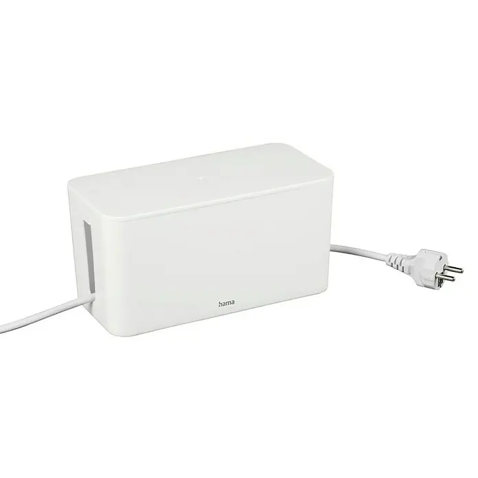 Hama Kabelbox Mini - Weiß - Weiße Hama Kabelbox zur Aufbewahrung von Kabeln mit Stromstecker.
