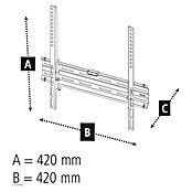 Hama TV-Wandhalterung starr (Passend für: Bildschirmdiagonale 32 - 65″, Belastbarkeit: 35 kg, Wandabstand: 2,3 cm) | BAUHAUS