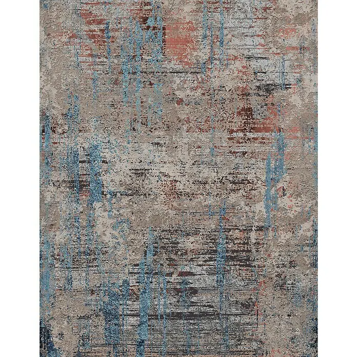 Marburg Smart Art Gallery Fototapete Shabby Uni - B x H: 2,65 x 3,4 m, Vlies, Grau-Blau - Moderner Teppich mit abstraktem Muster in Braun-, Beige- und Blautönen, der jedem Raum einen Hauch von Eleganz verleiht.