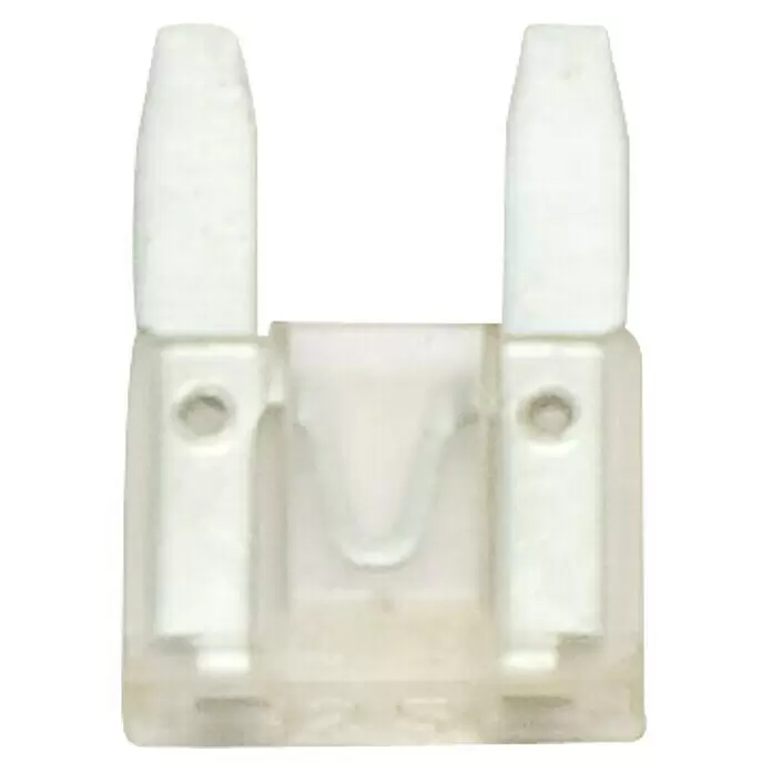 SWG Flachstecksicherungen Mini - L x B: 11,4 x 8,7 mm, 25 A - Weißes Kfz-Flachsicherung zur Absicherung elektrischer Stromkreise.