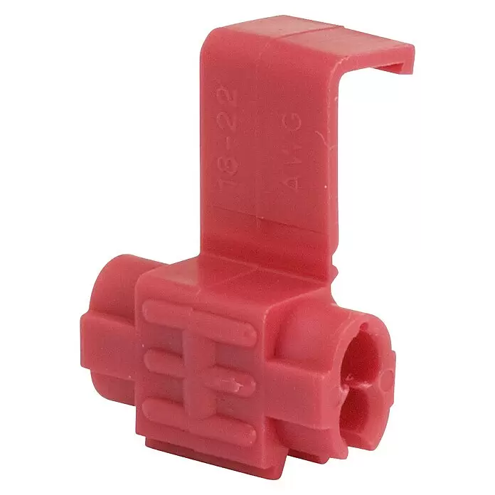 SWG Schnellverbinder - 0,5 mm² - 0,75 mm², 2 Stk. - Roter Abzweigverbinder für 18-22 AWG Kabel.
