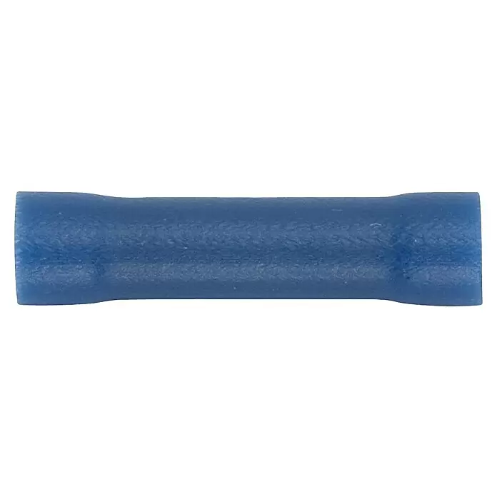 SWG Stoßverbinder vollisoliert - 1,5 mm² - 2,5 mm², Blau, 5 Stk. - Blauer isolierter Stoßverbinder.