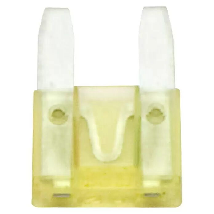 SWG Flachstecksicherungen Mini - L x B: 11,4 x 8,7 mm, 20 A - Gelbe Mini-KFZ-Stecksicherung aus Kunststoff.