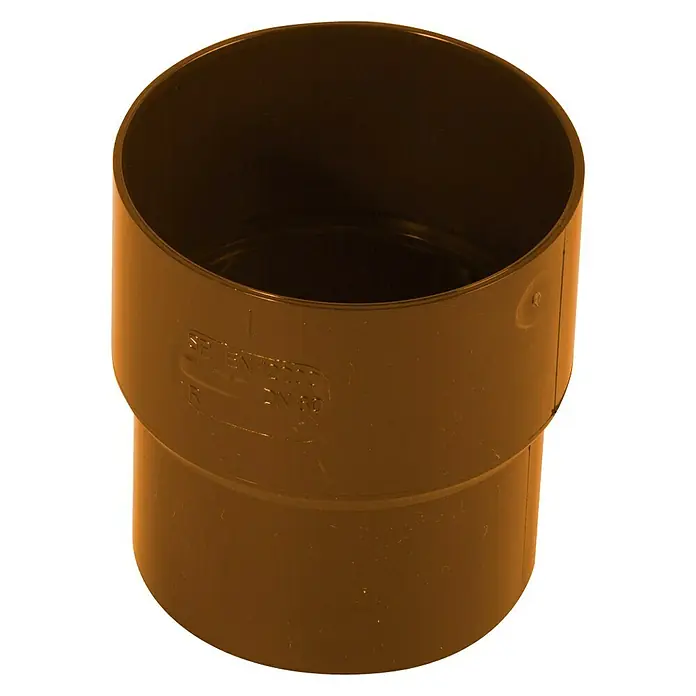 Dakota Manguito de bajante - Diámetro: 80 mm, Plástico, Cobre - Acople/reductor de tubería de plástico marrón DN 80, para drenaje.