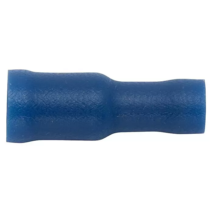 SWG Rundsteckhülse vollisoliert - 1,5 mm² - 2,5 mm², Blau, 5 Stk. - Blauer, isolierter Quetschverbinder zum Verbinden elektrischer Kabel.