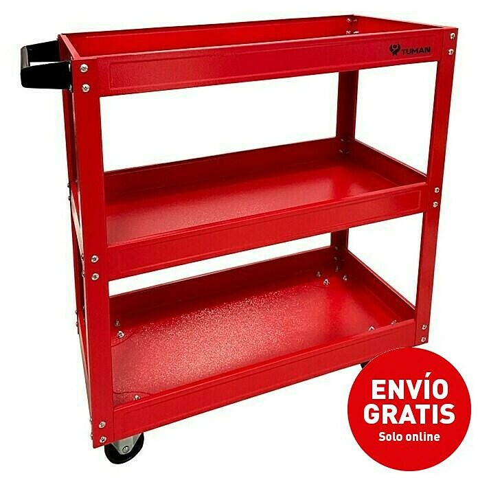 Carro de taller (L x An x Al: 30 x 60 x 71 cm, Rojo) | BAUHAUS