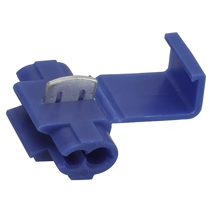 SWG Schnellverbinder - 0,75 mm² - 2,5 mm², 2 Stk. - Blauer Kunststoff-Stromdieb zum Abgreifen von Kabeln mit Metallklinge.