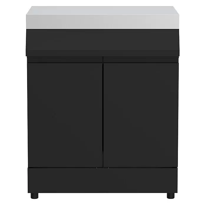 Kingstone The Quad Grillküchen-Modul DoubleSchwarz/Silber, B x T x H: 73 x 55,3 x 91,3 cm, Stahl
